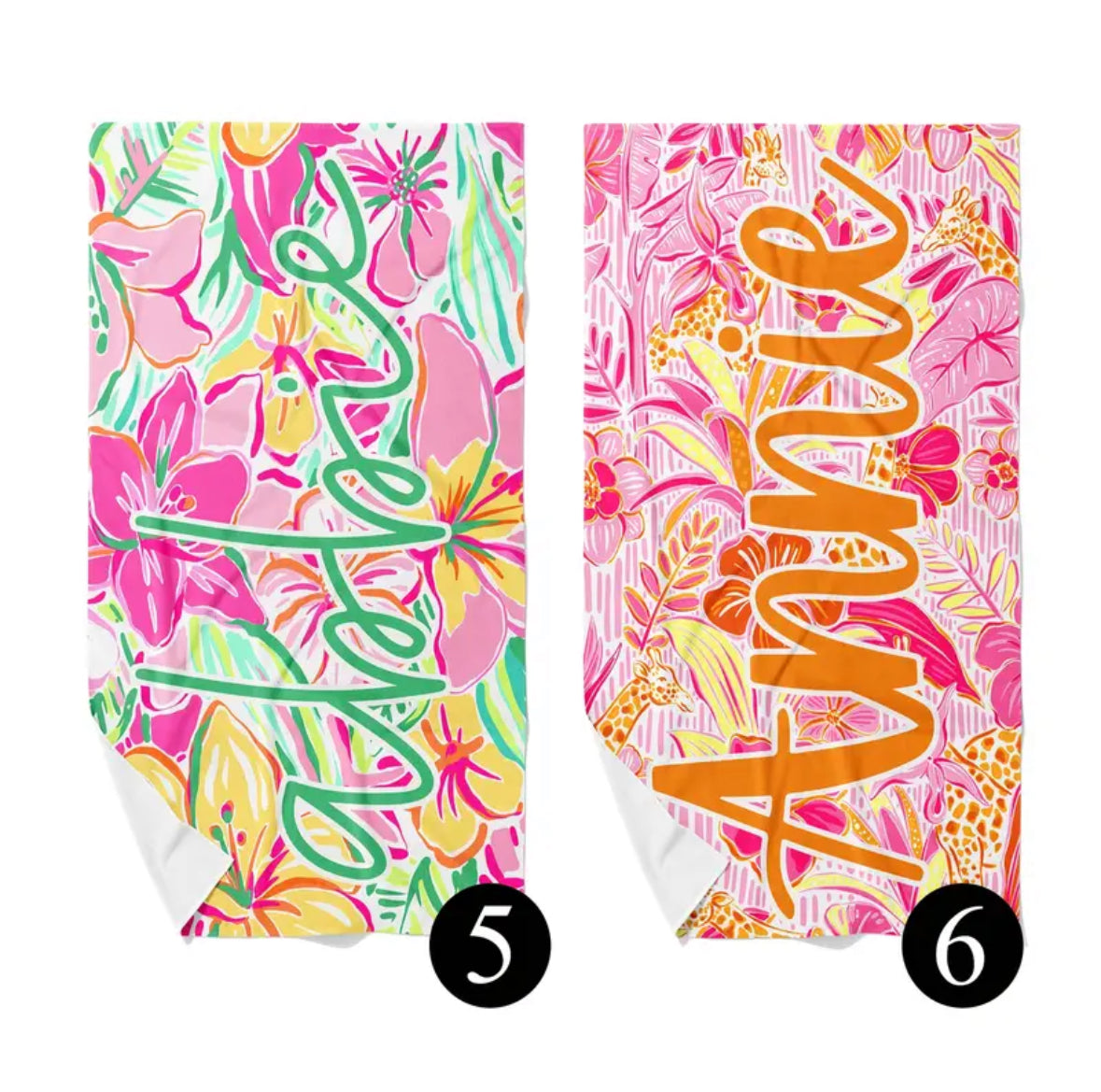 Personalized Printed Beach Towel