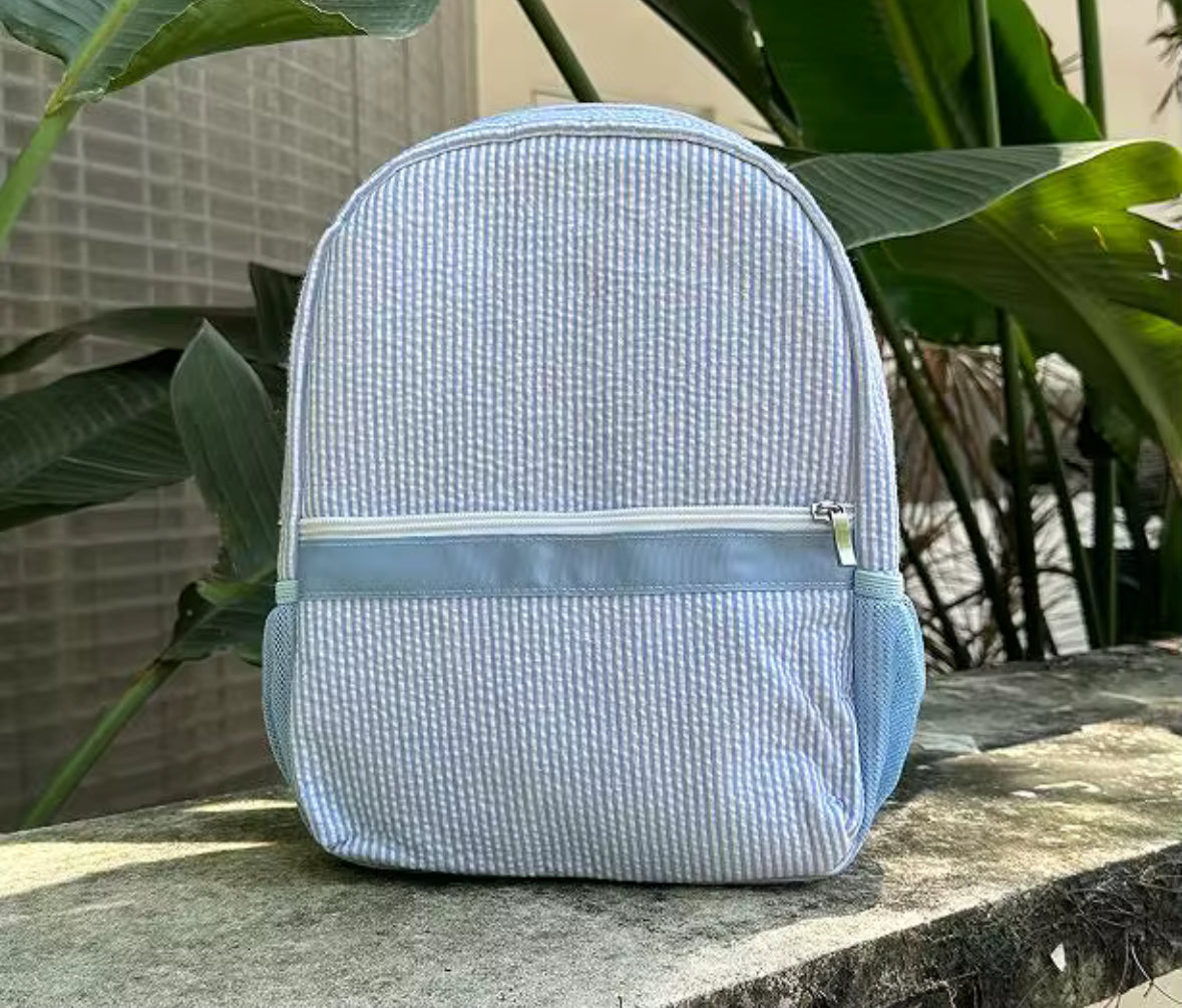 Seersucker Toddler Backpack