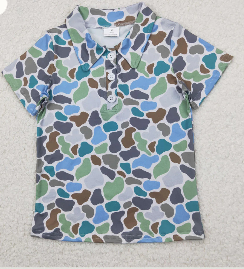 Boy’s Camo Polo
