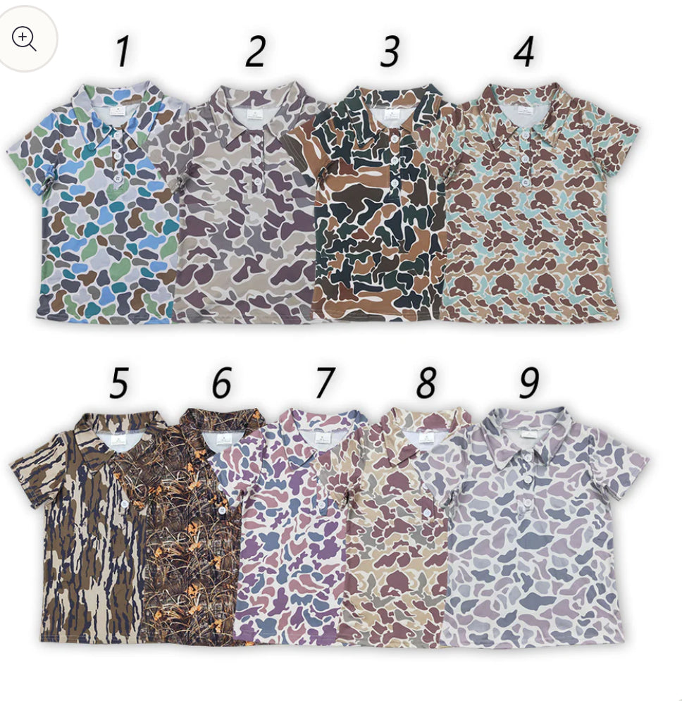 Boy’s Camo Polo