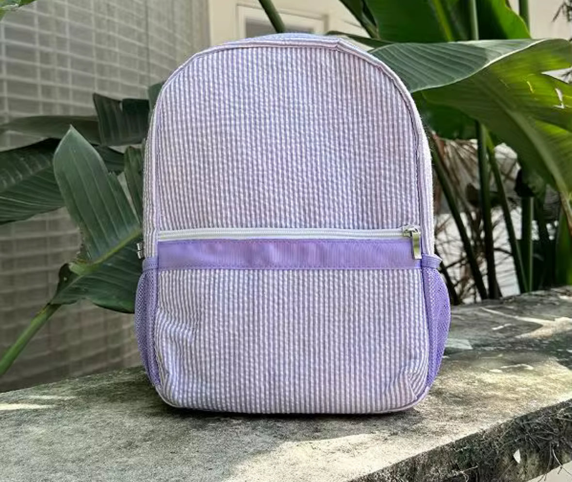 Seersucker Toddler Backpack