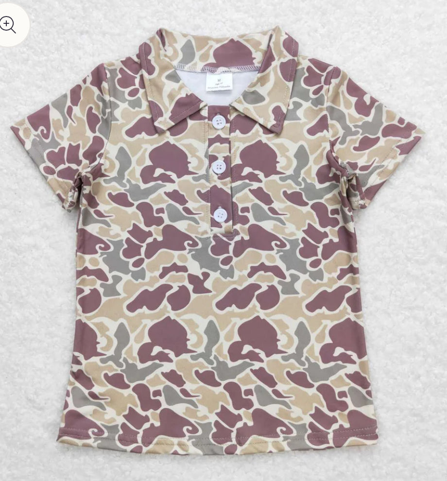 Boy’s Camo Polo