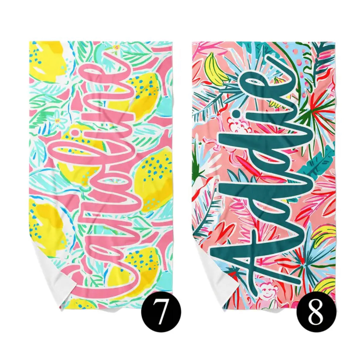 Personalized Printed Beach Towel