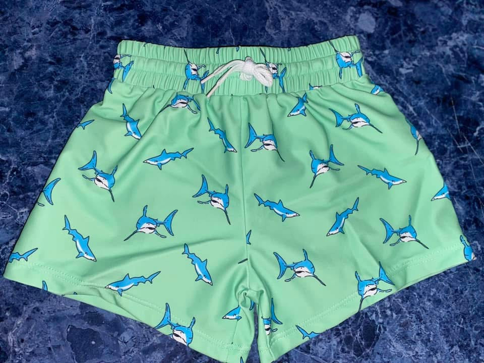 Boy’s Printed Swim Trunks