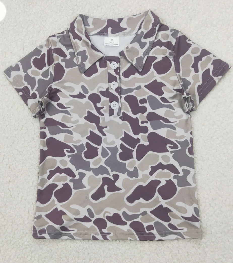 Boy’s Camo Polo