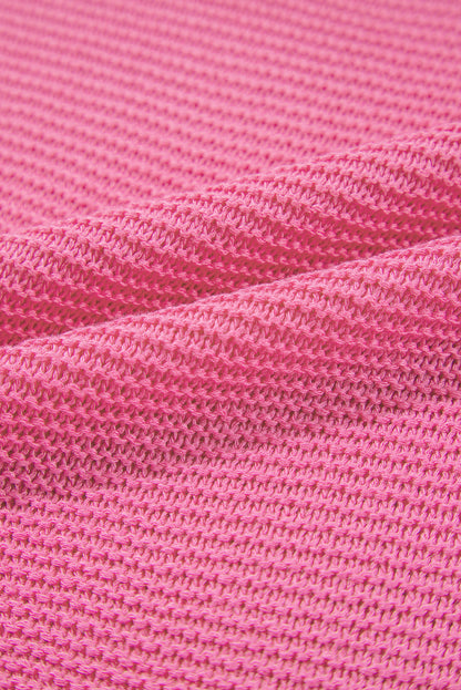 Jet Stream Solid Color Side Slits Sweater Tee