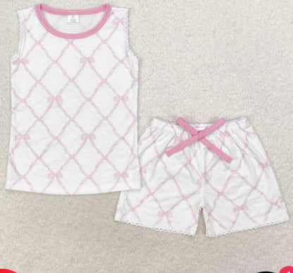 Bamboo Coquette Bow Collection Pajama Sets