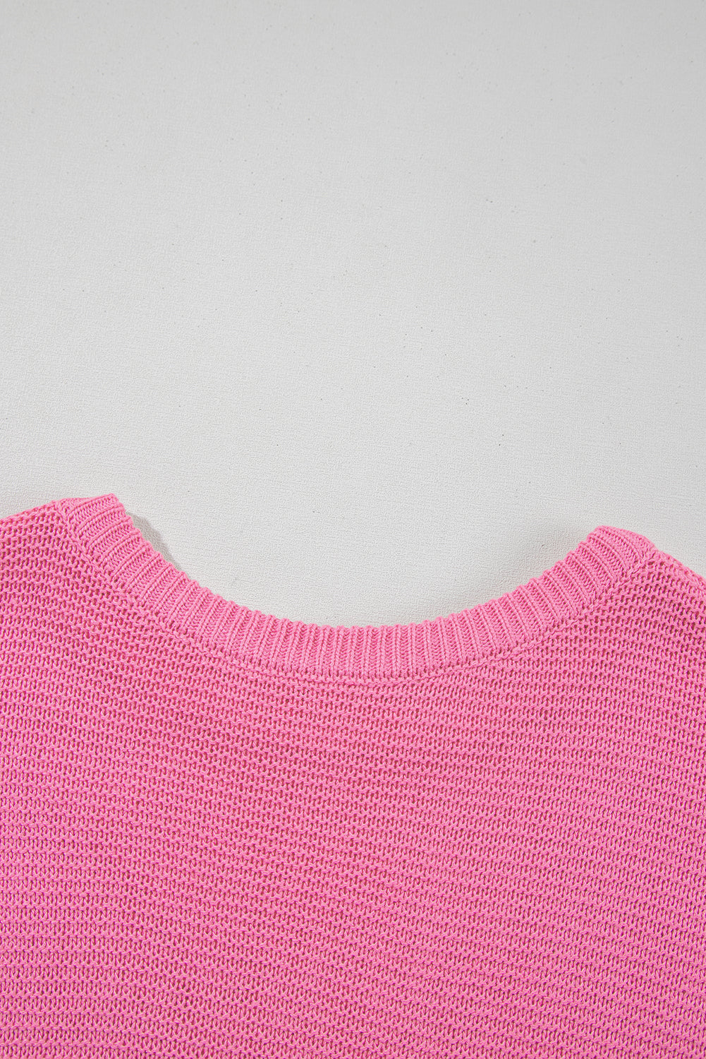Jet Stream Solid Color Side Slits Sweater Tee