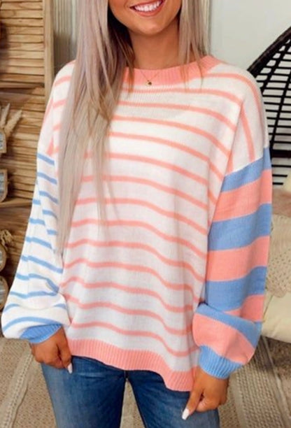 Striped Colorblock Sweater