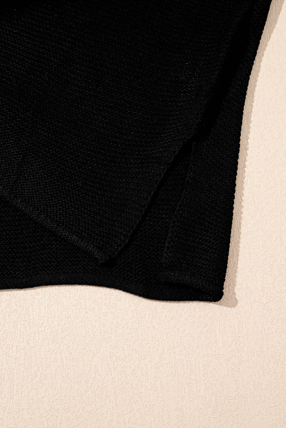 Jet Stream Solid Color Side Slits Sweater Tee