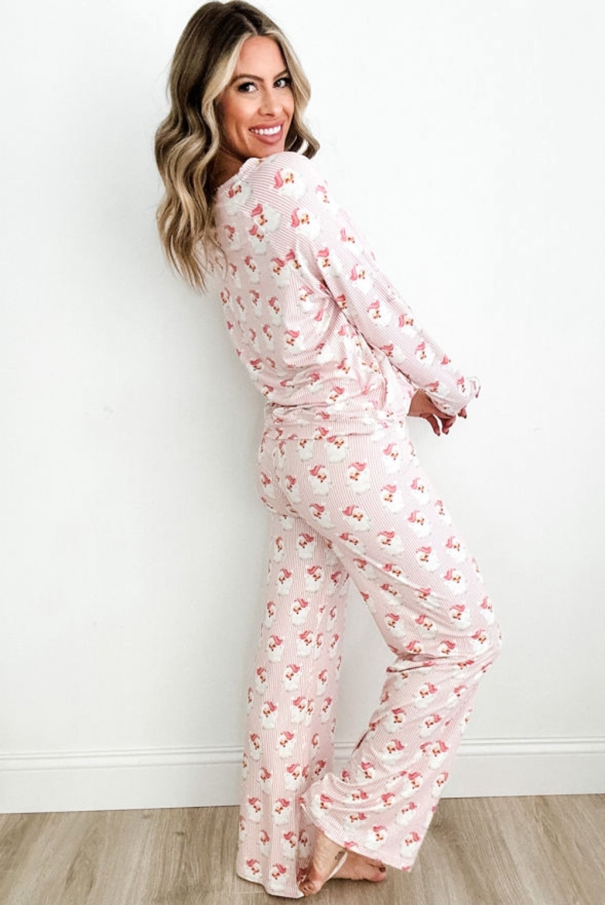 Striped Santa Pajama Set