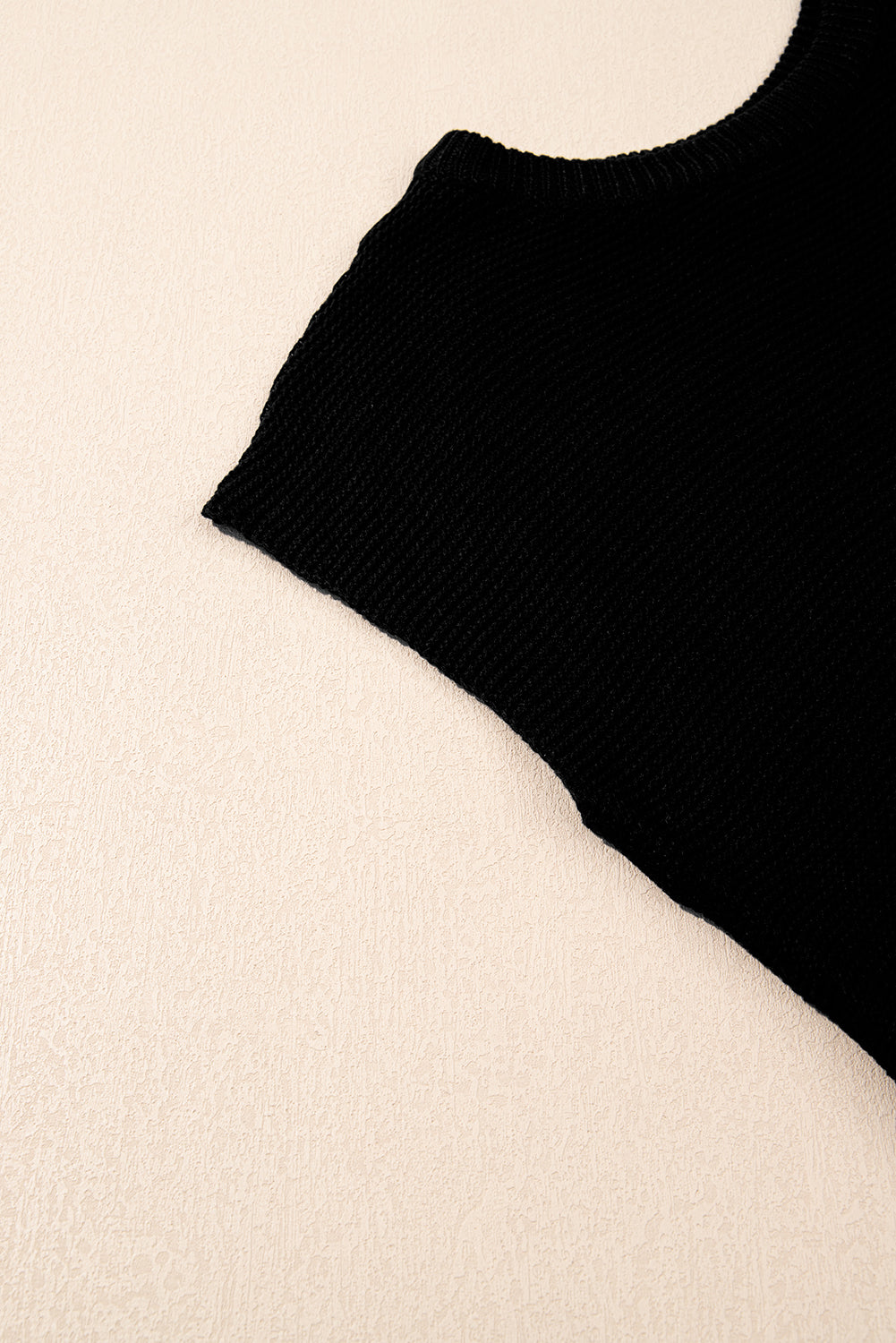 Jet Stream Solid Color Side Slits Sweater Tee