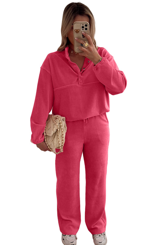Peach Blossom Corduroy Set