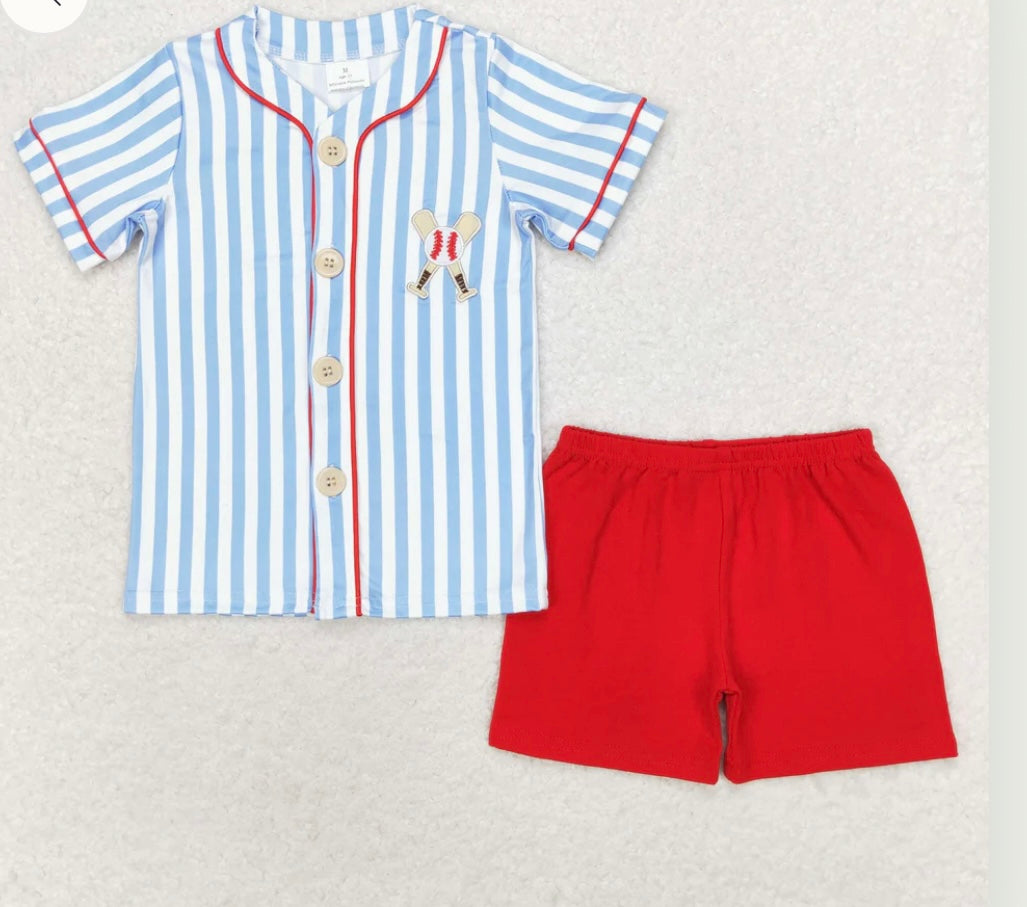 Striped Baseball Sibling Sets