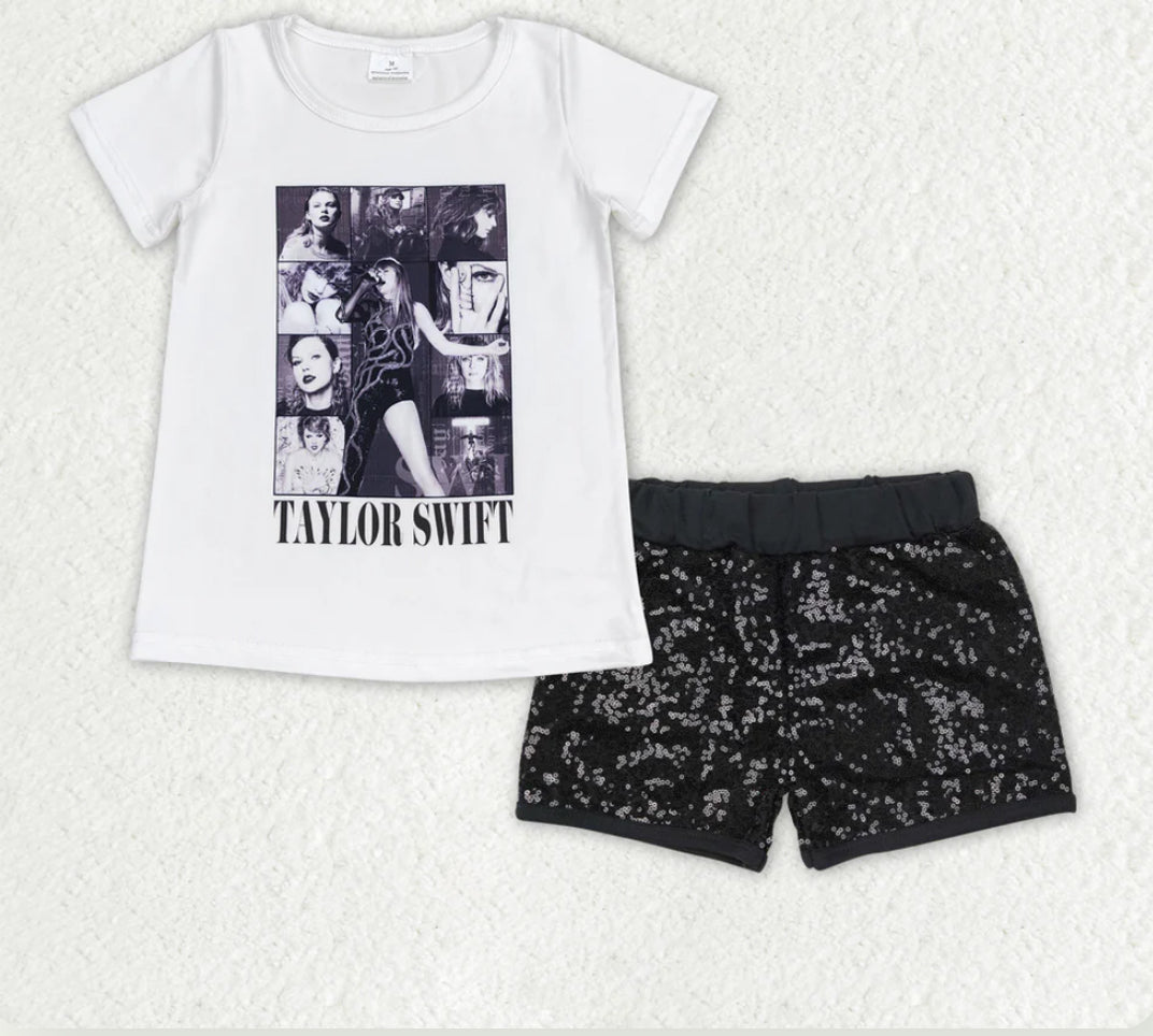 Tay Sequin Short Sets