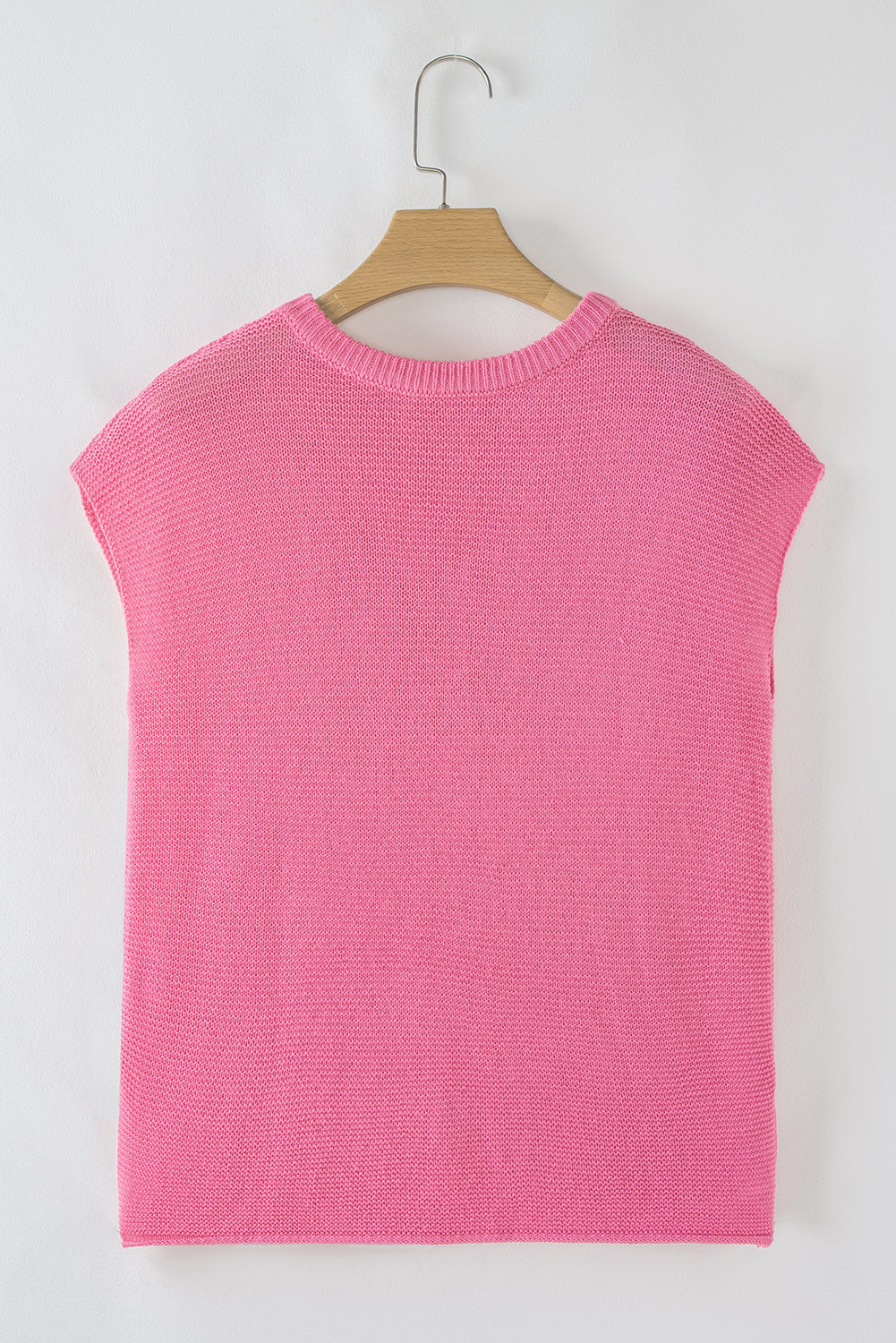 Jet Stream Solid Color Side Slits Sweater Tee