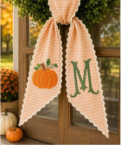 Custom Embroidered Wreath Sash