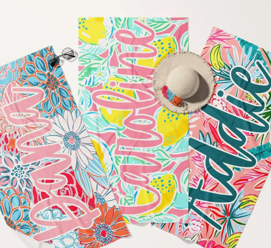 Personalized Printed Beach Towel