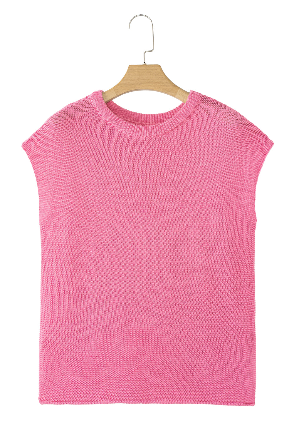 Jet Stream Solid Color Side Slits Sweater Tee