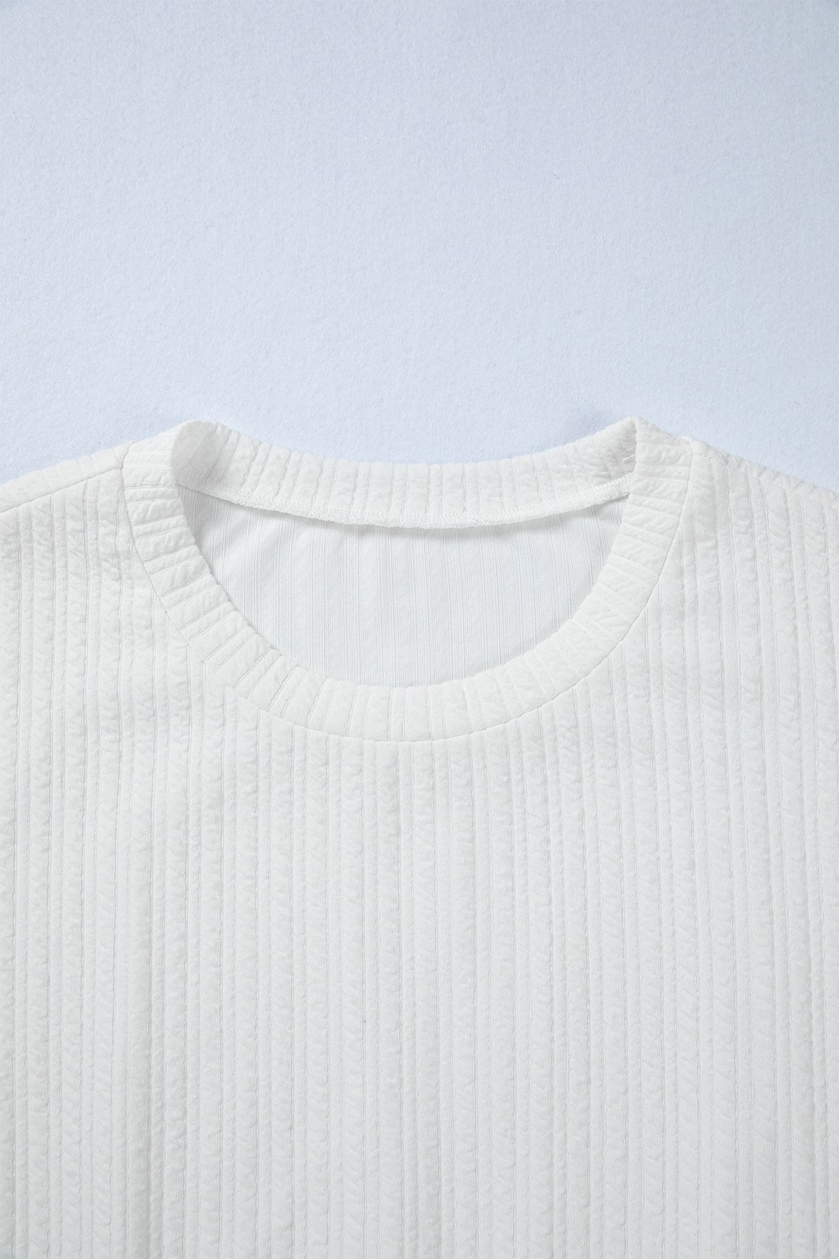Textured Peplum Top