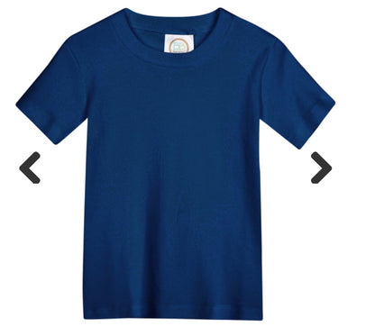 Back to School Embroidered Letter Tee