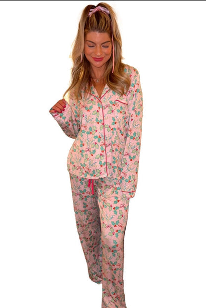 Christmas Holly Pajama Sets