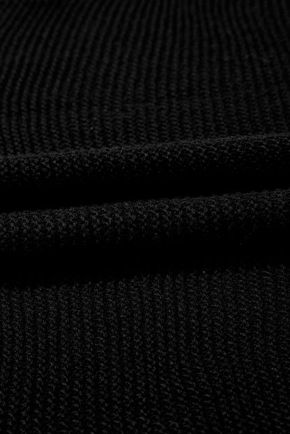 Jet Stream Solid Color Side Slits Sweater Tee