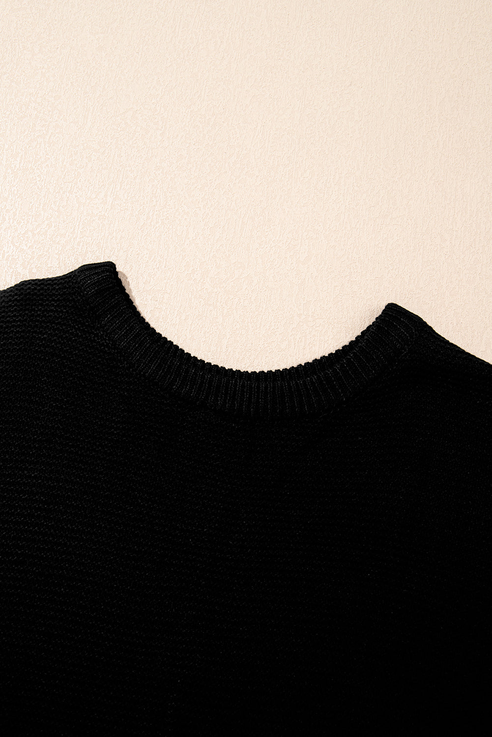 Jet Stream Solid Color Side Slits Sweater Tee