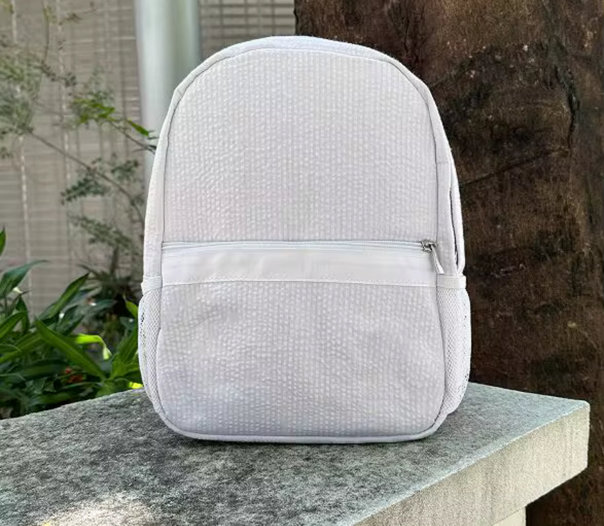 Seersucker Toddler Backpack
