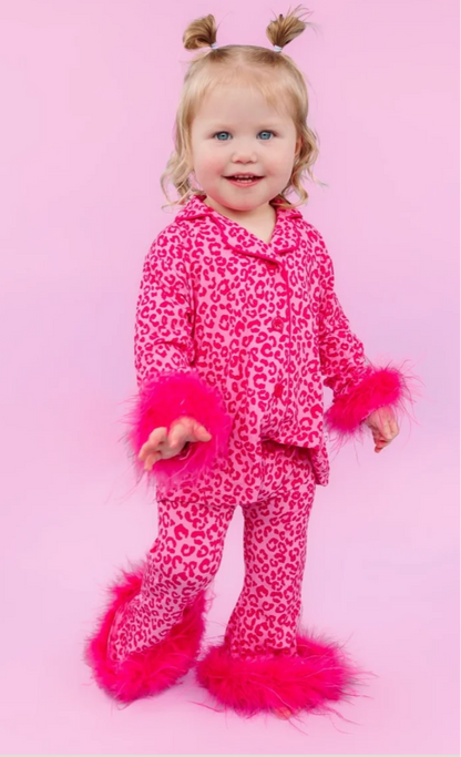 Matching Mommy & Me Leopard Pajama Sets- Kids