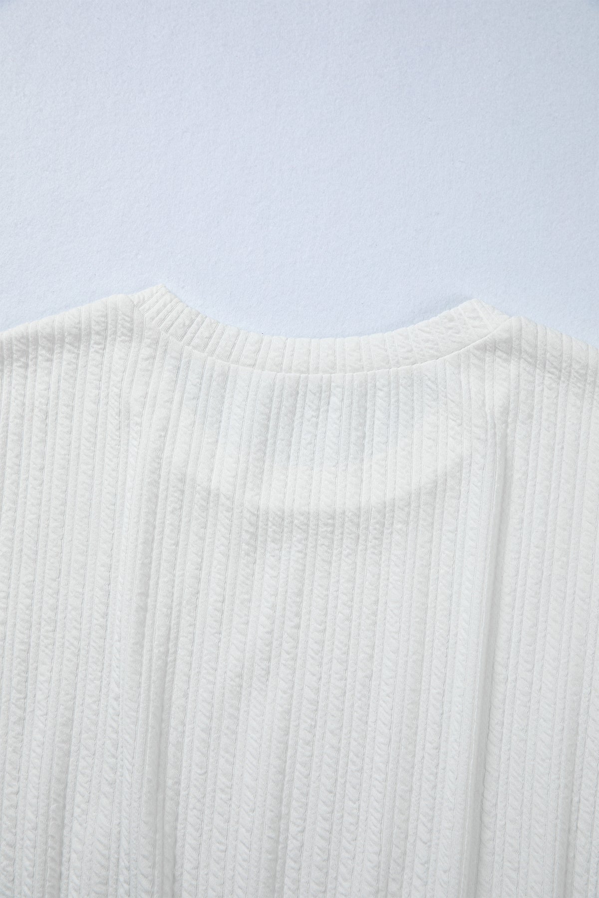 Textured Peplum Top