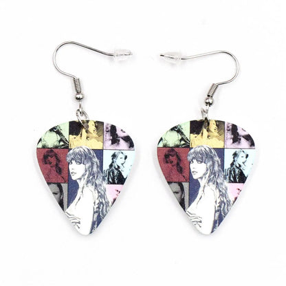 Guitar Pick Dangle Earrings