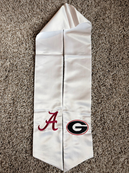 Custom Embroidered Wreath Sash