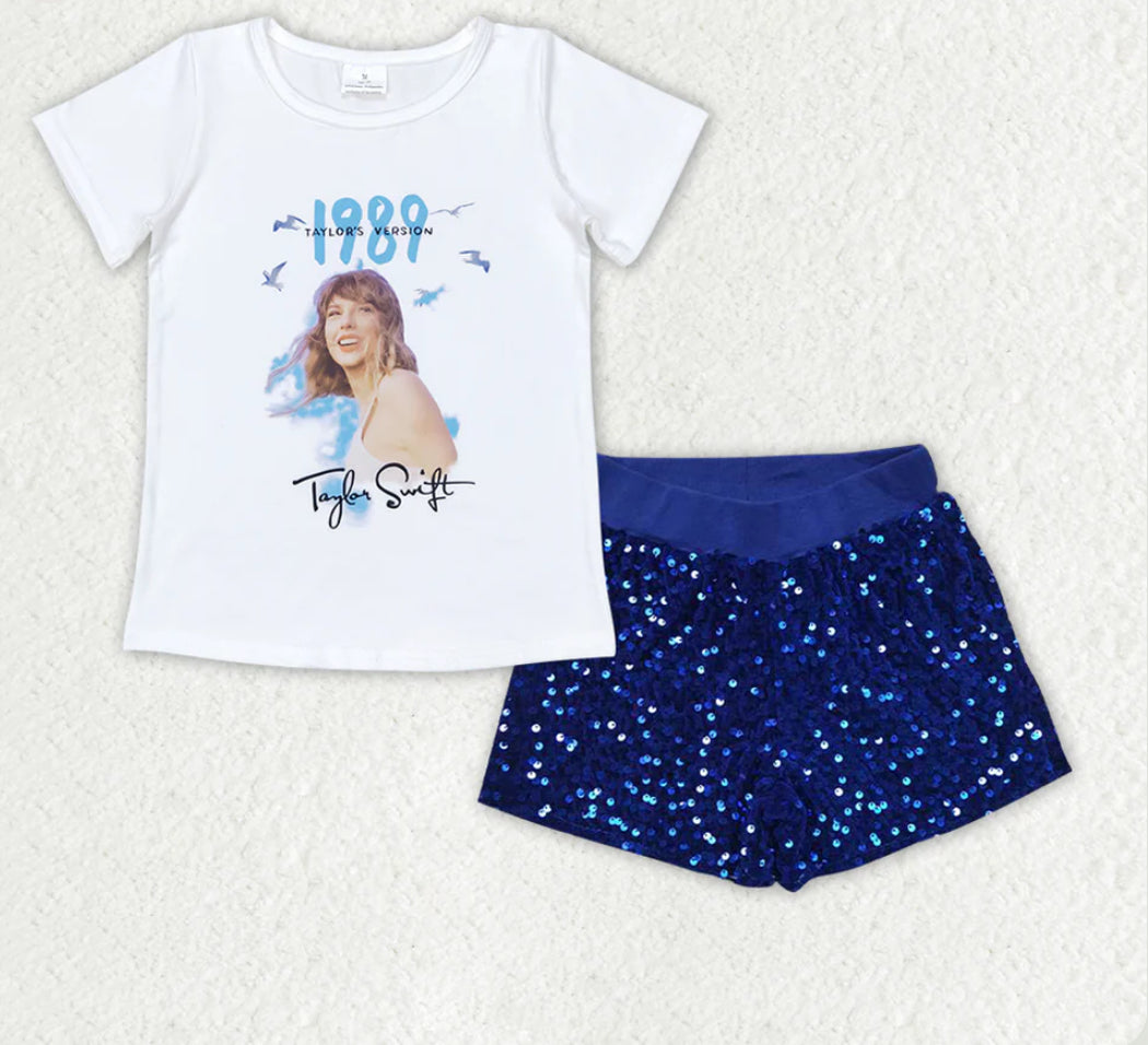 Tay Sequin Short Sets