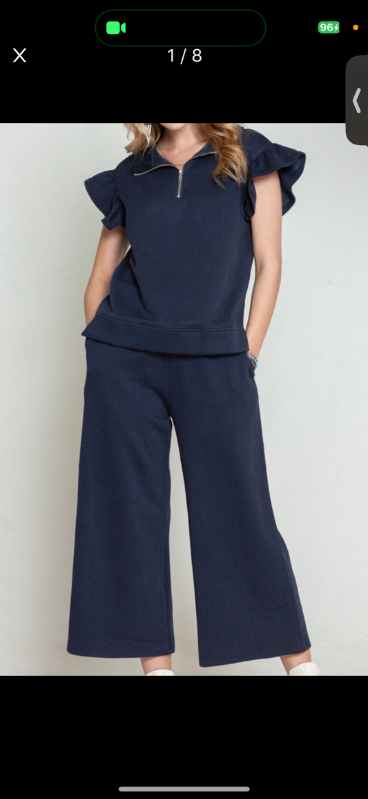 Cap Sleeve Pant Set