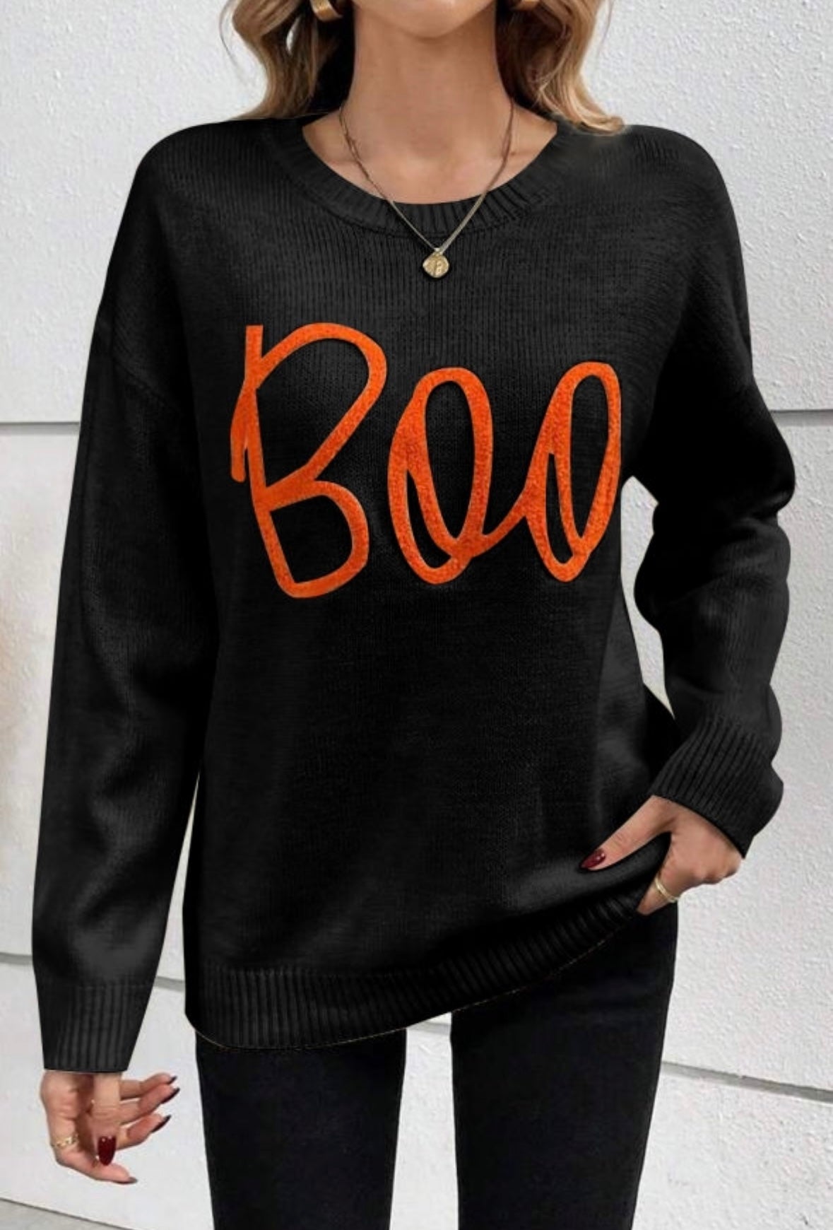 Boo Knit Sweater