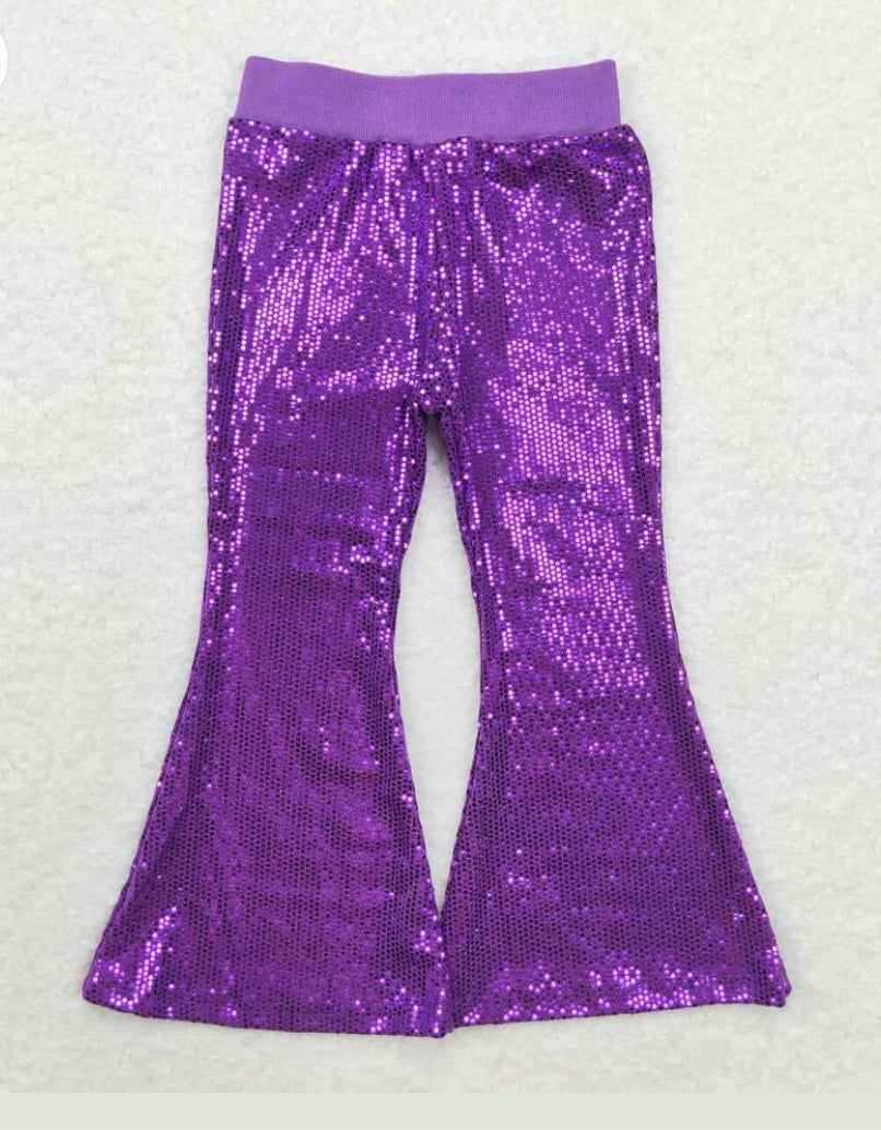 Sequin Flare Pants