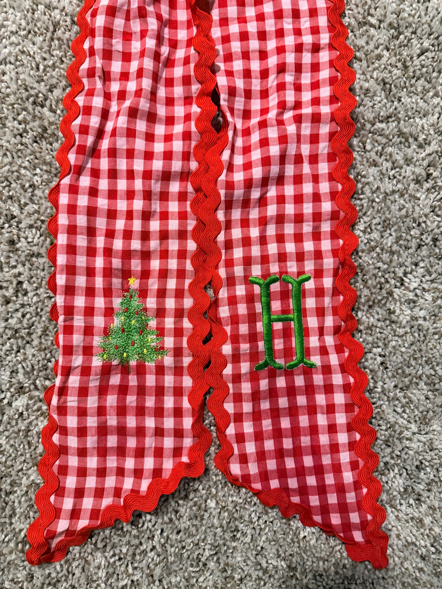 Custom Embroidered Wreath Sash