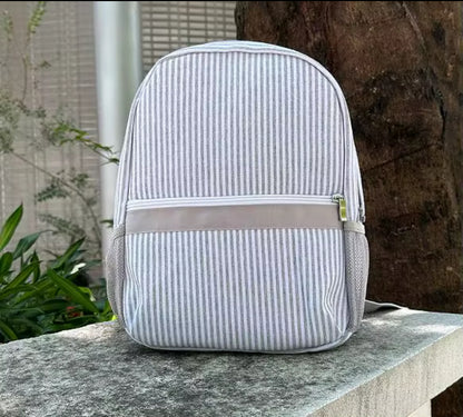 Seersucker Toddler Backpack