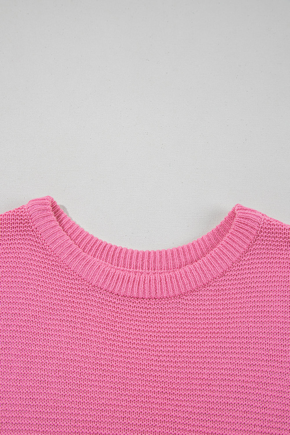 Jet Stream Solid Color Side Slits Sweater Tee