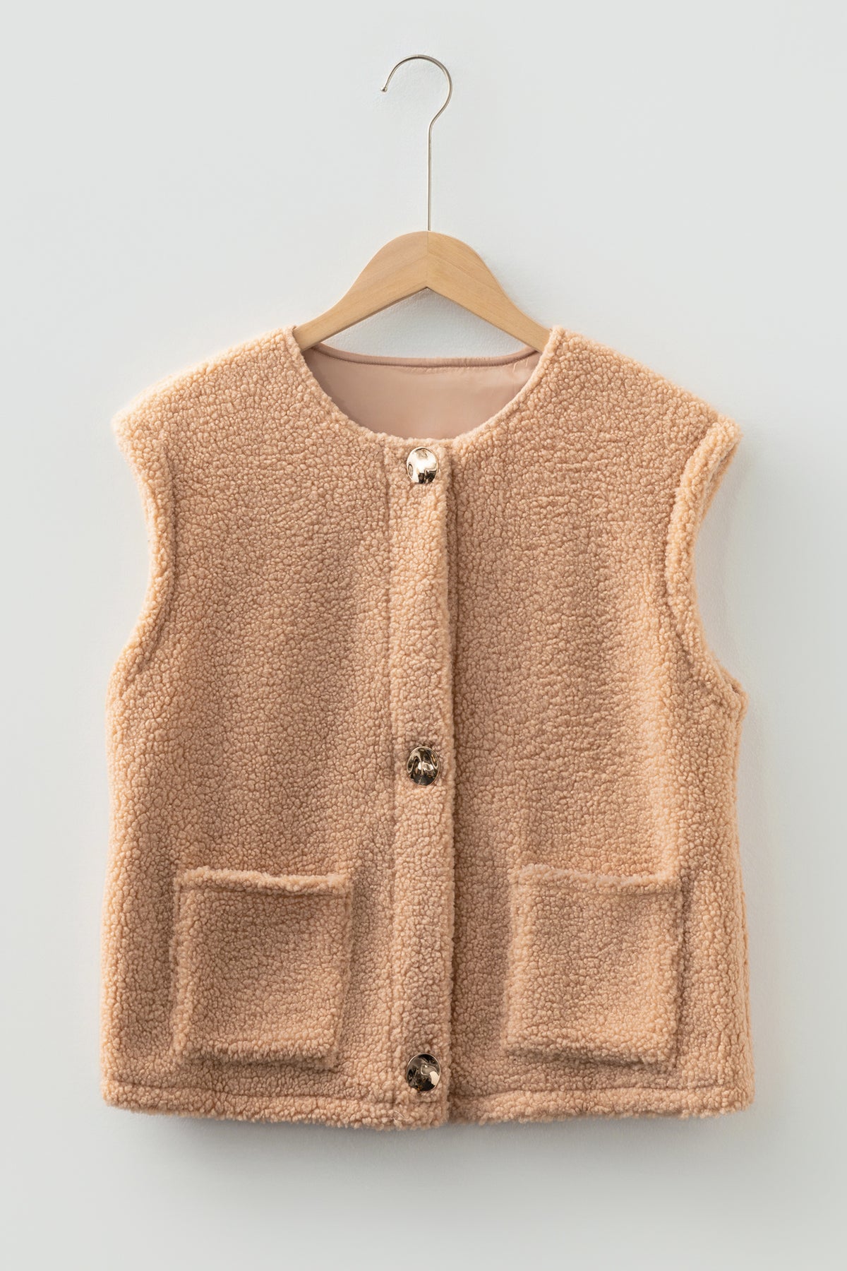 Fuzzy Pocket Vest