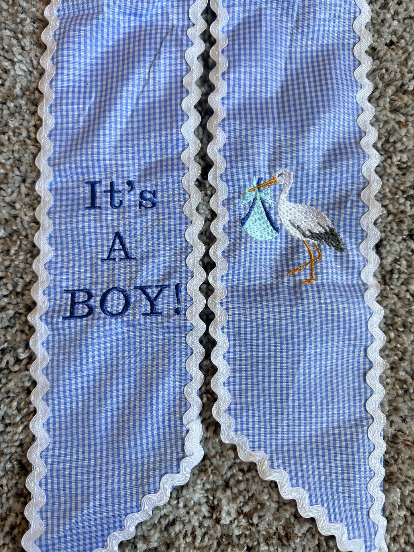 Custom Embroidered Wreath Sash