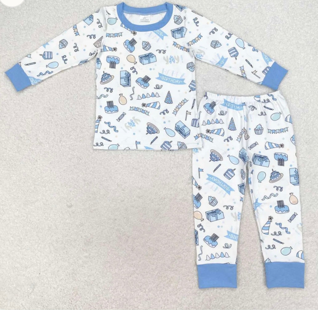 BIRTHDAY Long Sleeve Pajama Pant Sets- 2 Options