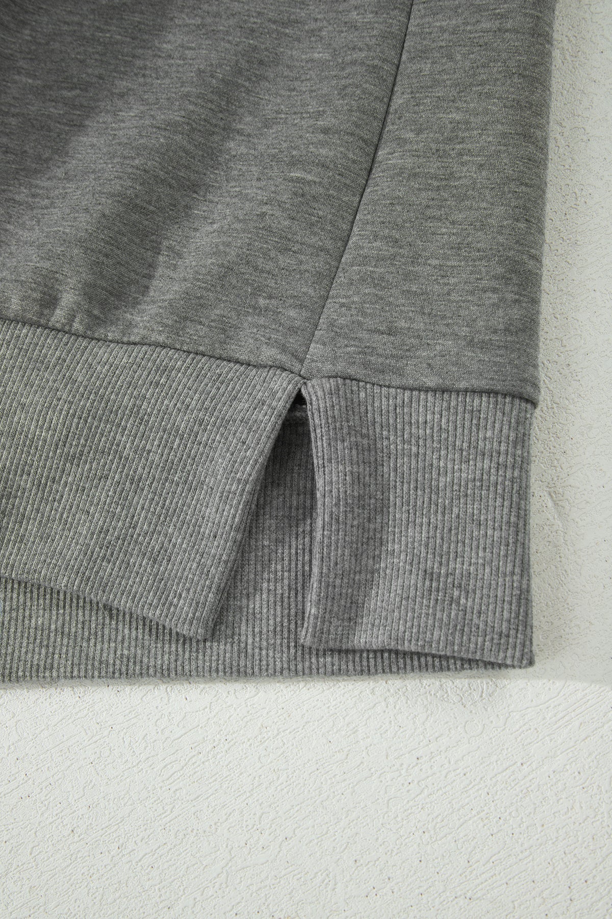 Gray Half Zip Polo Tee Casual Pant Set