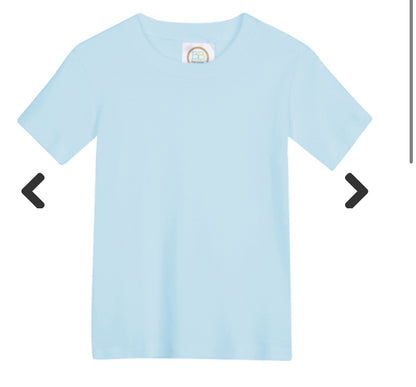 Back to School Embroidered Letter Tee