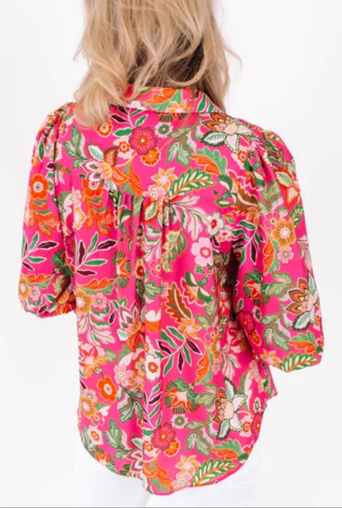 Boho Floral Shirred Blouse Collection