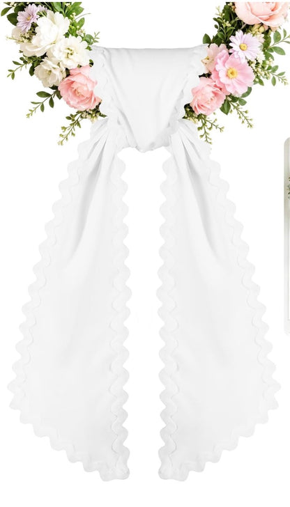 Custom Embroidered Wreath Sash