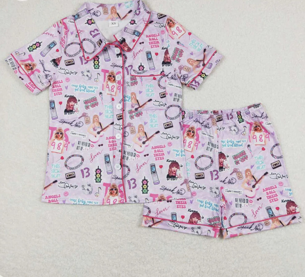 Tay Pajama Sets- Adults & Kids- BEST SELLER- PURPLE