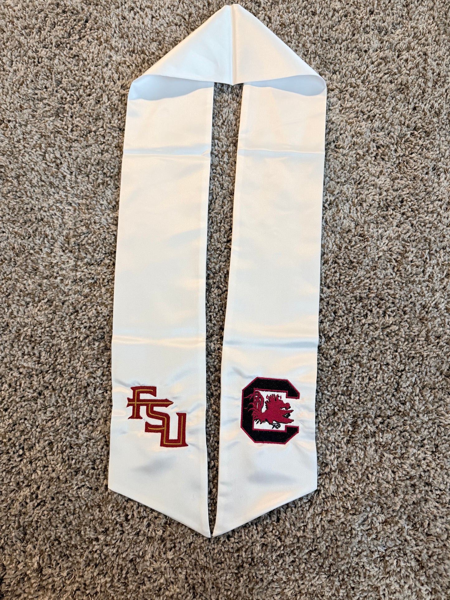 Custom Embroidered Wreath Sash