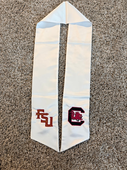 Custom Embroidered Wreath Sash